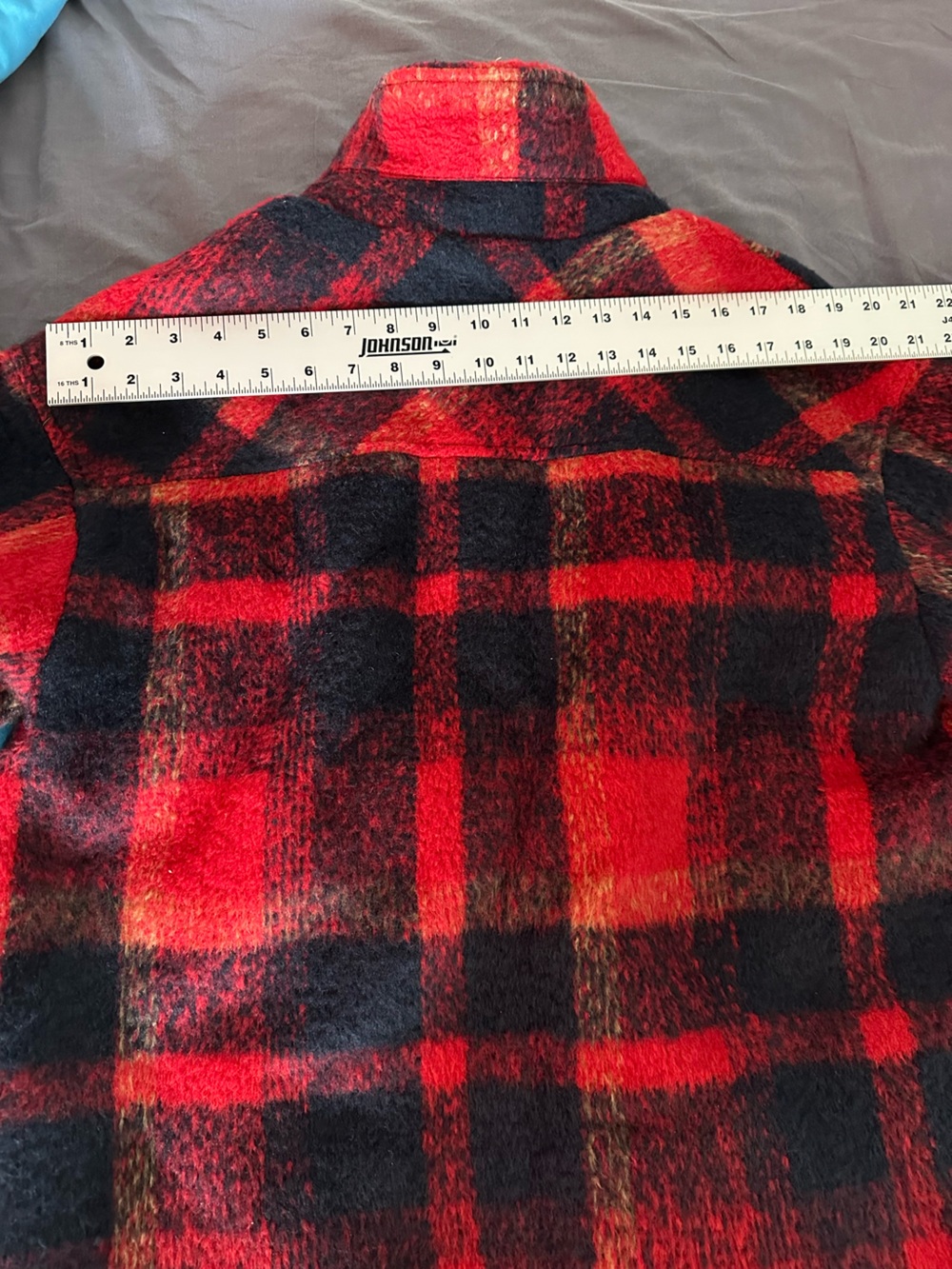 Levis Trucker Jacket Buffalo Plaid Zipper Button Wool Blend Red Women’s Size M - Picture 13 of 14